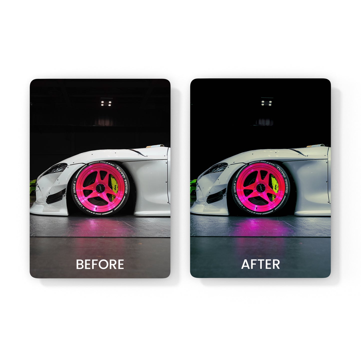 CAR LIGHTROOM PRESETS - EIGHTDIT DARK MODE