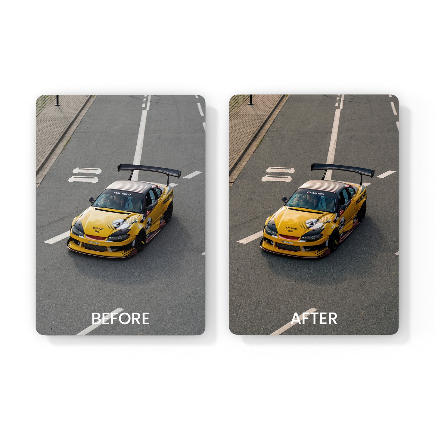 CAR LIGHTROOM PRESETS - EIGHTDIT TRACK MODE